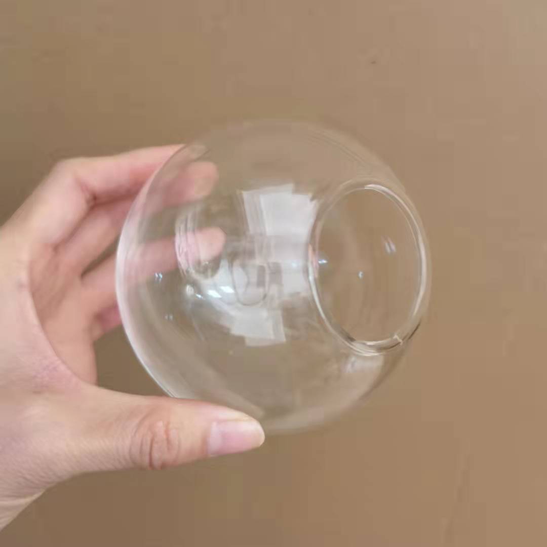 플랫 전구, 아크릴 전구, 투명 라운드 전구 그늘, 80MMLED 전구