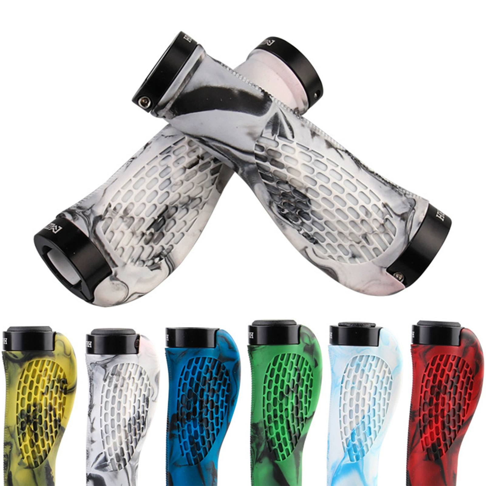 Горный велосипед аксессуары для снаряжения для верховой езды ручка для велосипеда Двусторонняя крышка ручки с плоскими тисками