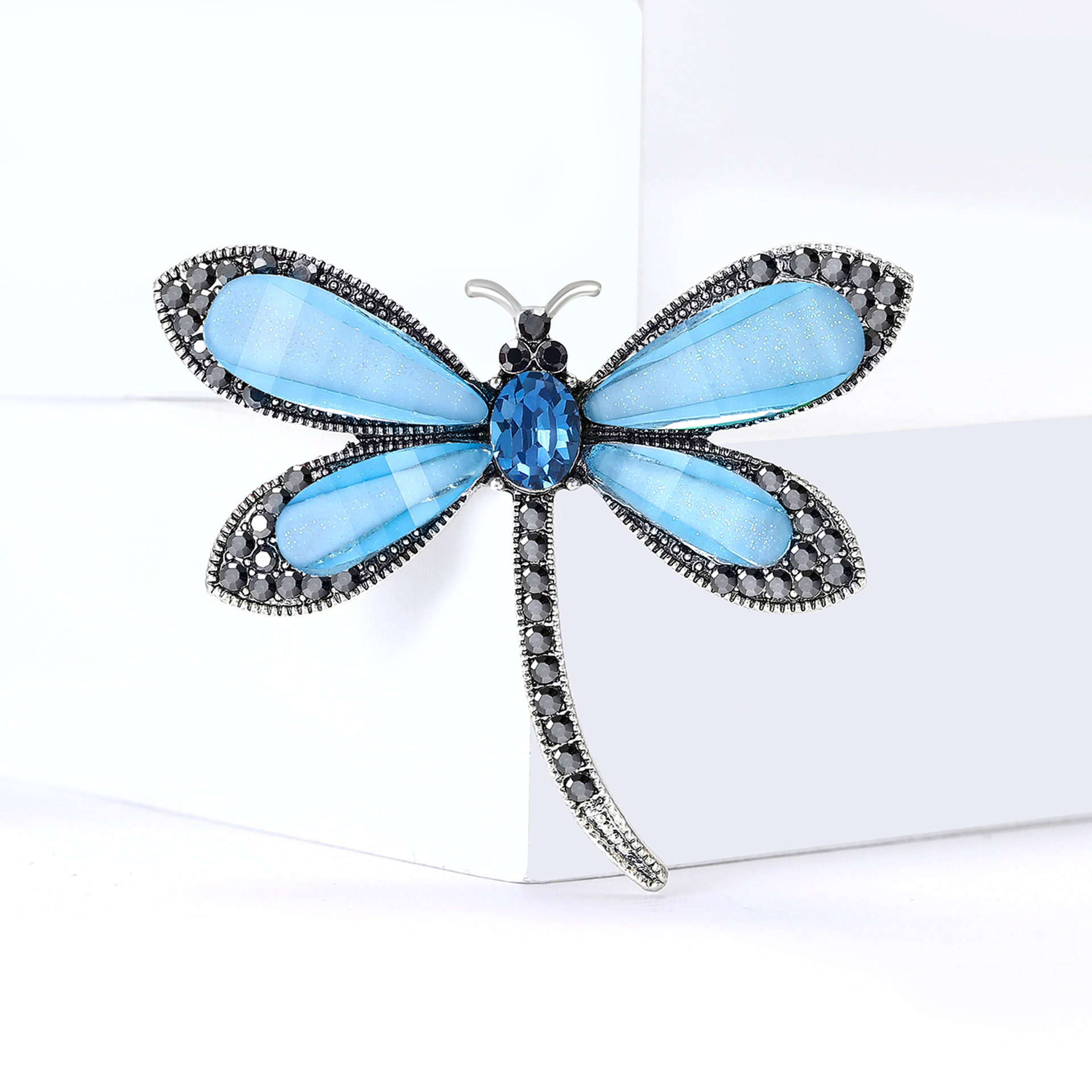 Exquisite Libellenbrosche Aus Metall Und Harz Für Damen Mode_voghion.com