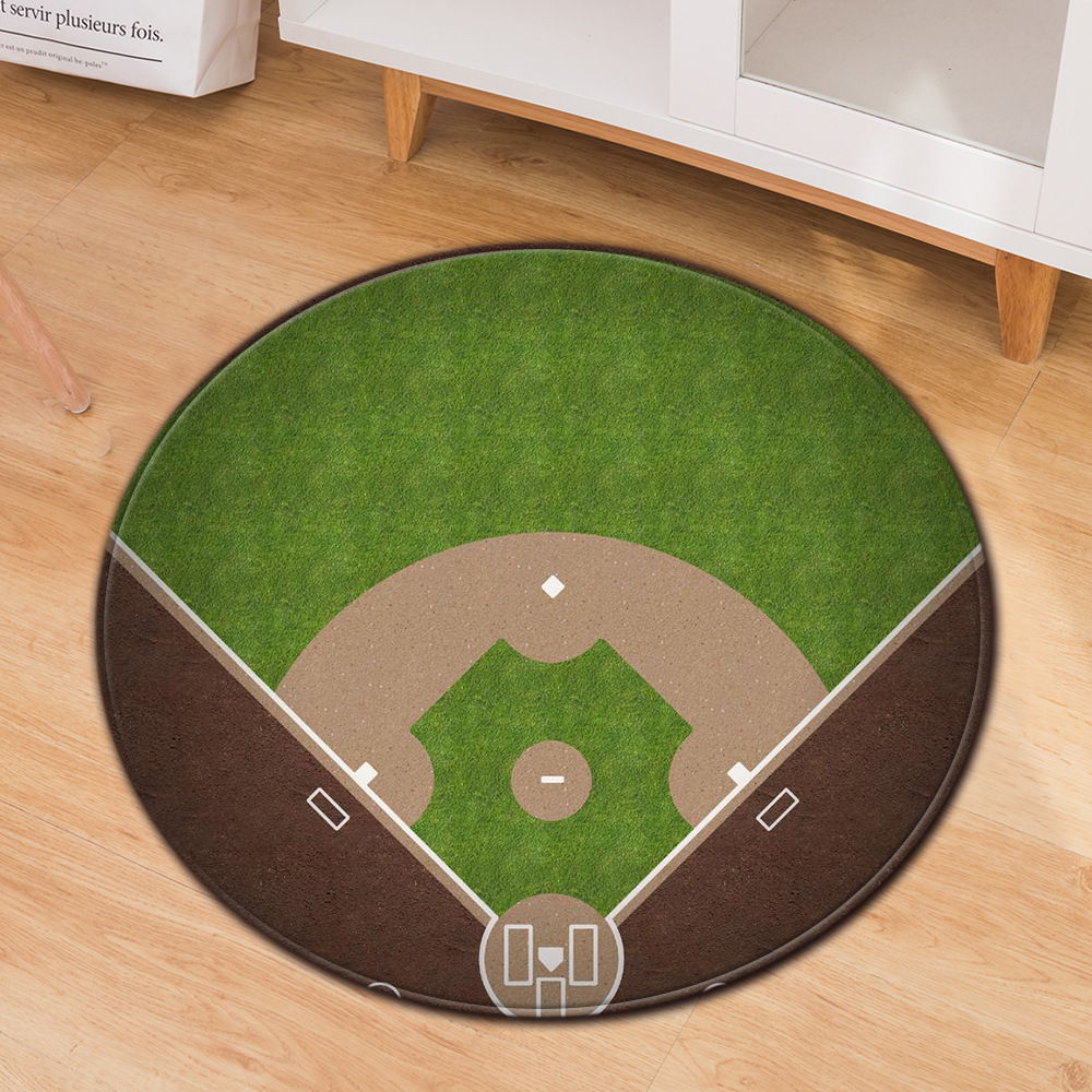 热销圆形地毯电脑椅垫办公椅地垫门垫脚垫厂家直销一件代发