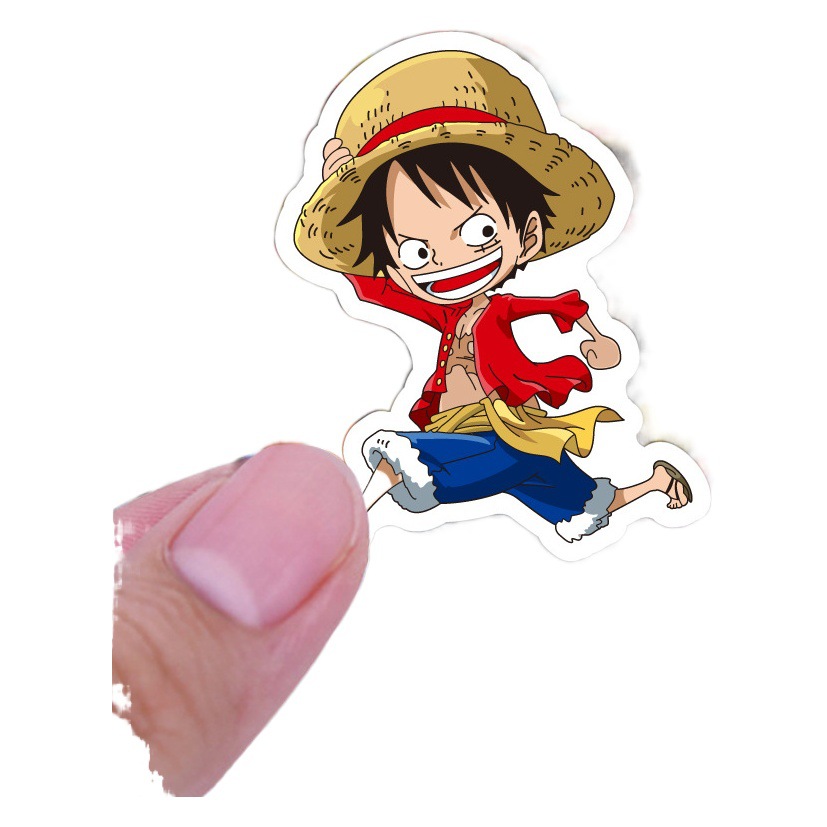 Más de 60 de dibujos animados de una pieza de graffiti pegatinas impermeable equipaje portátil monopatín onda pegatinas fuente de fábrica