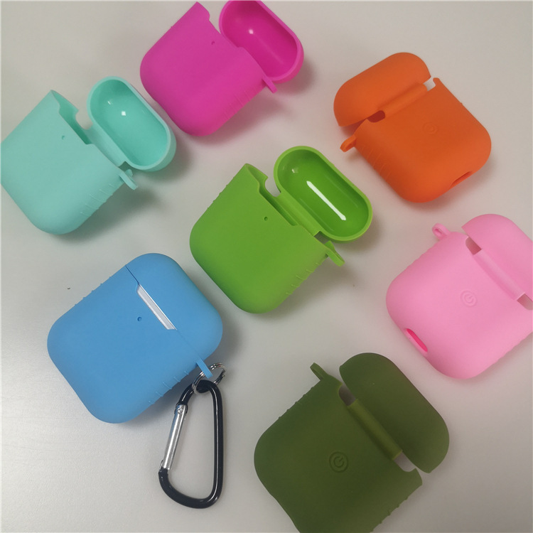 Suitable for Apple airpods 2nd Generation Protective Case Wireless Bluetooth Headset Silicone Soft Case Storage Bag Thin Style Suitable for Apple airpods 2nd Generation Protective Case Wireless Bluetooth Headset Silicone Soft Case Storage Bag Thin Style