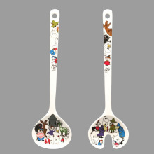 美耐瓷沙拉羹叉 家用厨房烘焙搅拌羹搅拌叉 高颜值搅拌神器搅拌勺