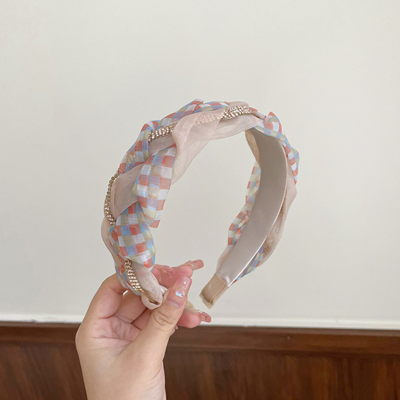 One Twist trenza mil pelo de pájaro Plaid Hoop