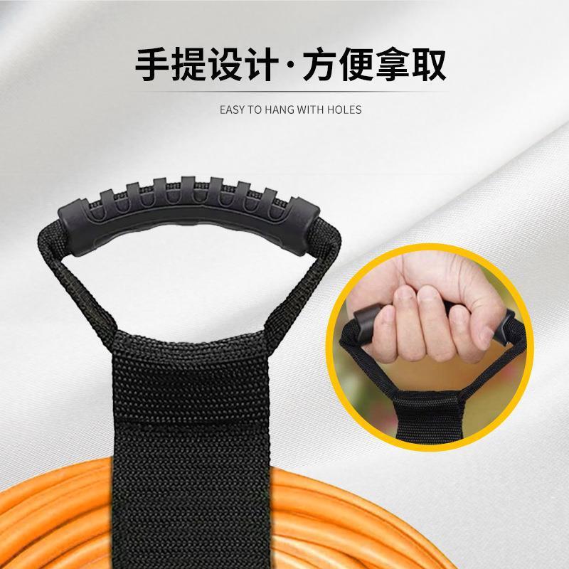 手提式重型存储绑带背胶魔术贴手柄重物绑带电缆电线束线收纳绑带|undefined