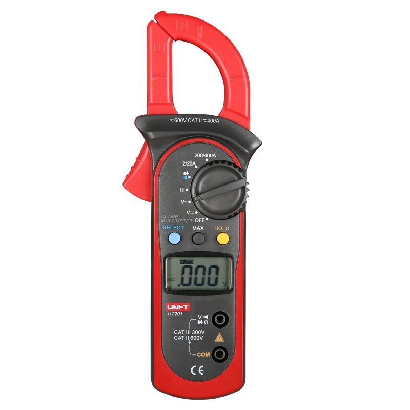 优利德UT201+ 202 203 204 205A+数字钳形表高精度万能万用电流表