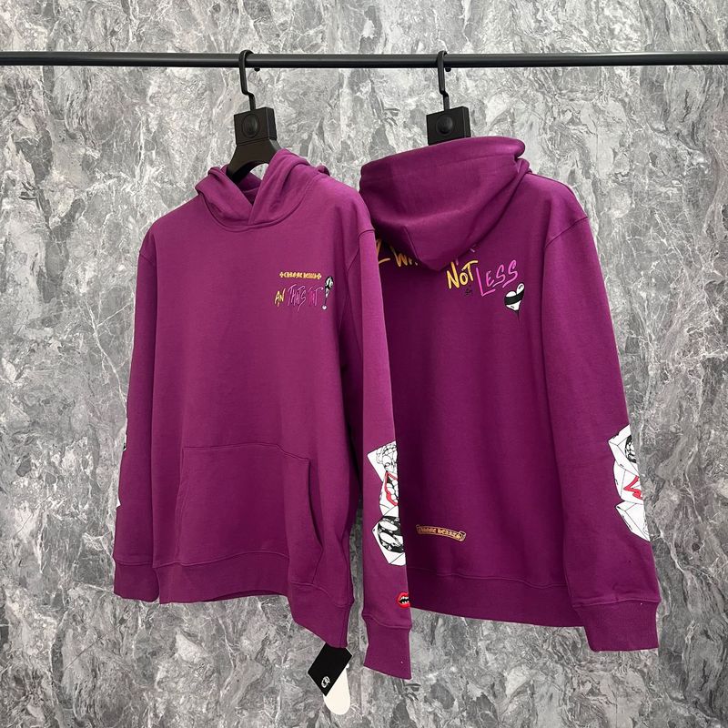 24ss年新款高品质Chrome Hearts 马蹄十字架连帽拉链卫衣工厂批发|undefined
