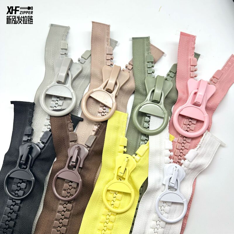 No. 20 Colorful Resin Zipper Large Zipper Extended down Jacket Zipper Accessories Oversized Zipper Metal Head