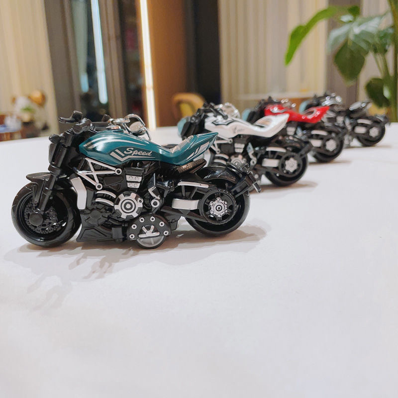 Cross-border motorcycle toy boy simulation alloy locomotive model children's back toy car car gift