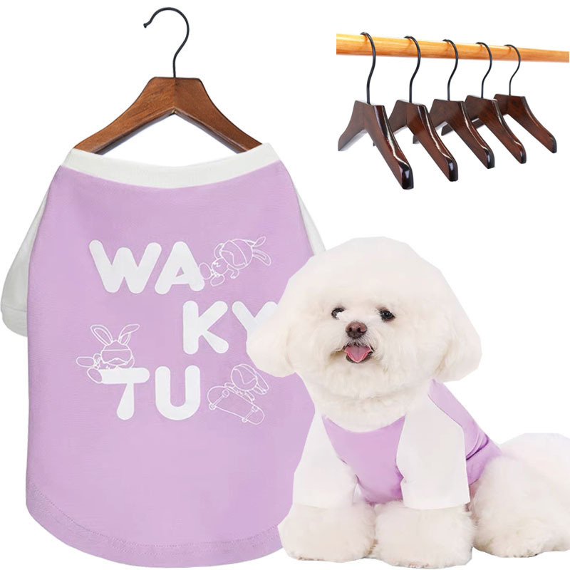 애완동물 원목 옷걸이 대형견 고양이 의류 미니 나무 옷걸이 걸이형 소형 옷걸이 애완동물 의류 보관