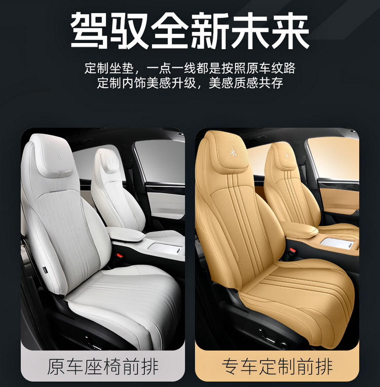 2026 Galaxy M7 car seat covers, suitable for all seasons, full-coverage design, perforated and breathable, leather material