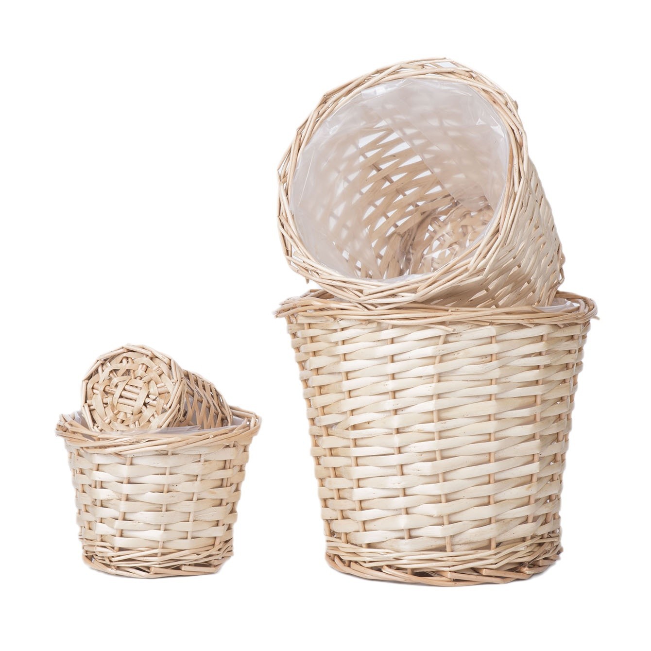 Sauce trenzado maceta de flores secas flores frescas canasta de flores decoración adornos hogares pastílicos sala de estar grasa verde carnosa maceta cubierta