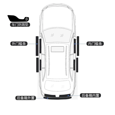Ideal L6/L7/L8/L9 Special Car Interior Accessories Modified Decorative Parts Welcome Pedal Threshold Protection Strip One (Dekorativ pedal başlıqları) - the-ideal-l6