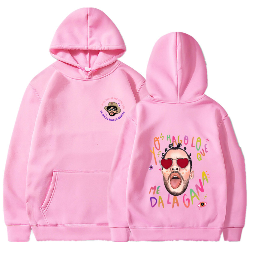 Nuevos productos transfronterizos un verano sin ti bad bunny moda estampada para hombre suéter casual con capucha para mujer