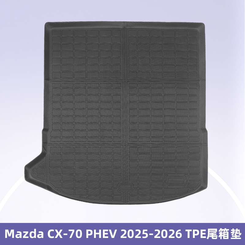 Para Mazda CX-70 PHEV 2025 - 2026 3D todo el tiempo TPE almohadilla de pie cojín de cola