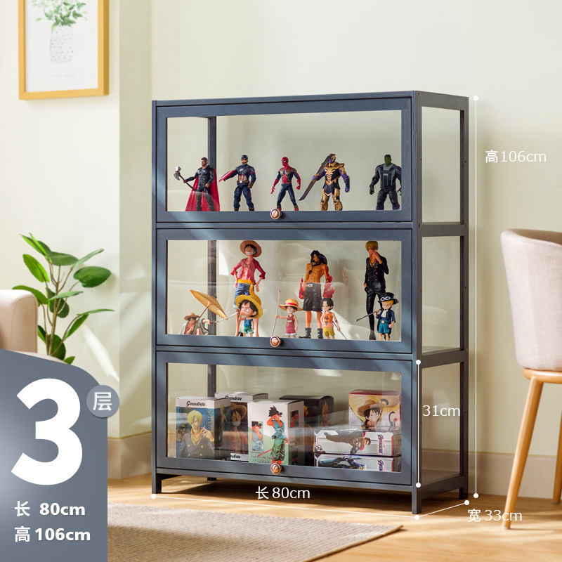 手作りディスプレイキャビネット模造ガラス透明防塵ディスプレイキャビネットレゴおもちゃアクリルディスプレイキャビネットスモークキャビネット化粧品|undefined