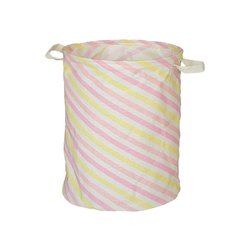Cesta de lavandería para el hogar canasta de lavandería de tela de lino de algodón canasta de lavandería plegable impermeable grande canasta de almacenamiento de juguetes de ropa sucia