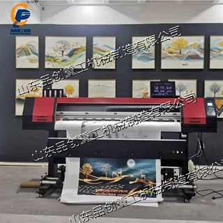 晶瓷画墙纸打印机 自动背景装饰喷绘设备 墙布壁画装饰写真机