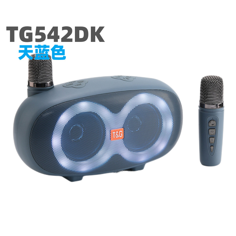 Nuevo sonido Bluetooth TG542DK doble micrófono KTV portable micrófono inalámbrico sonido todo en uno