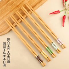 高档天然楠竹筷子家用2025新款防霉防滑尖头耐高温一人一筷纯天然