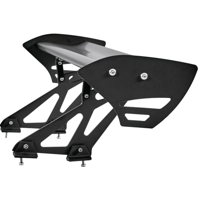Cross-Border Car Rear Wing Modification Gt Perforated Single-Layer Aluminum Alloy Rear Wing for Hatchback and Sedan Cars, Fixed Wind Wing Spoiler