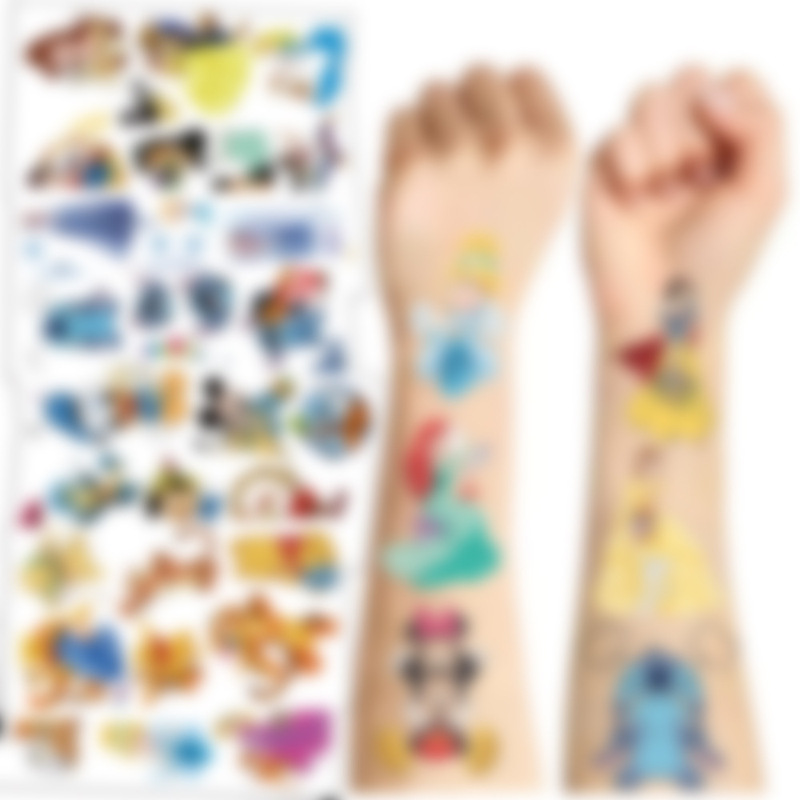 Cross-Border New Children's Cartoon Mixed Character Tattoo Stickers Waterproof Sweat Fun Underwater Party Temporary Stickers Wholesale Cross-Border New Children's Cartoon Mixed Character Tattoo Stickers Waterproof Sweat Fun Underwater Party Temporary Stickers Wholesale