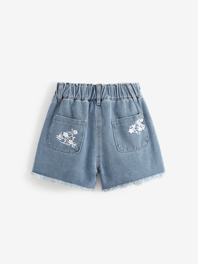 Malwee transfronterizo ropa de verano jeans de niñas nuevos jeans europeos y estadounidenses para niños pequeños y medianos lindos pantalones de niña image 2