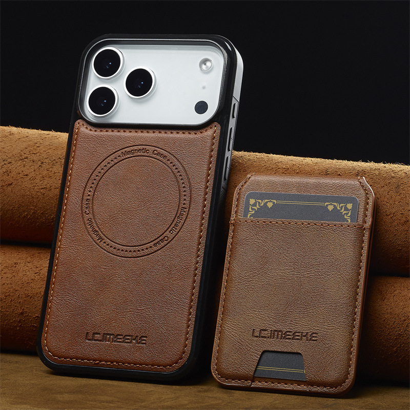 Apple 17 Magnetic Card Holder Mobile Phone Case Suitable for iPhone 17 Promax Two-In-One Combination Protective Cover 17Air
