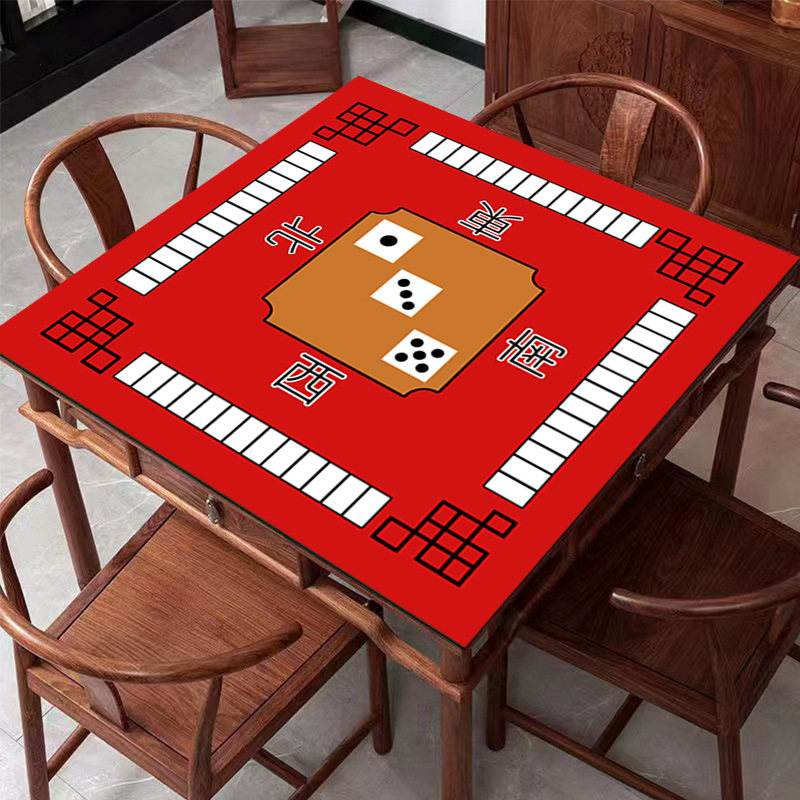 En stock Chino Mahjong Internet celebridad estera de la Mesa frotar mano jugando a las cartas silenciador estera de mesa estera del piso Vacaciones de ajedrez y tarjeta de la sala de entretenimiento estera de la Mesa