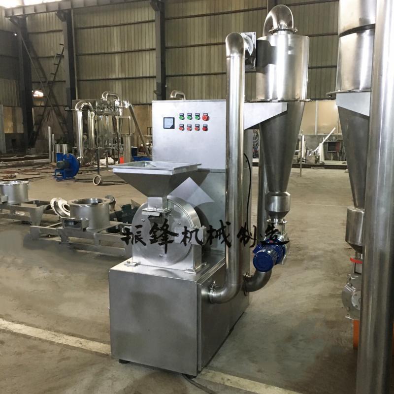 厂家生产中药磨盘式粉碎机齿爪式磨粉机不锈钢商用粉碎机器设备