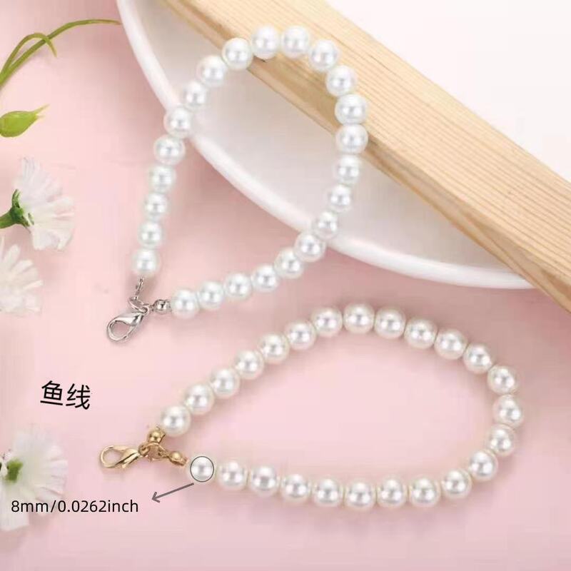 DIY New Creative Imitation Pearl DIY Keychain Pendant for Women's Bags, Small Gift or Prize