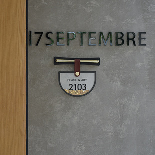 Wozoom Creative Home Decoration Digital Door Number Home High-End Acrylic Hanging Number Plate