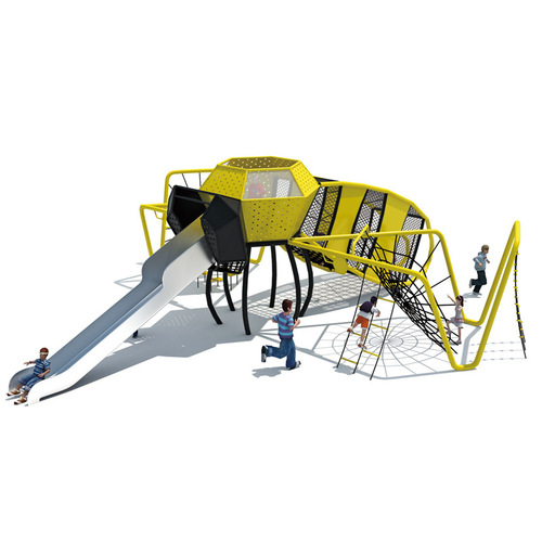 Customized Community Park Outdoor Stainless Steel Slide New Space Series Satellite Shaped Large Children's Slide