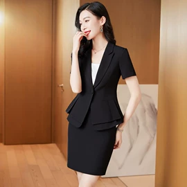 职业女裤套装;小西装;女式衬衫