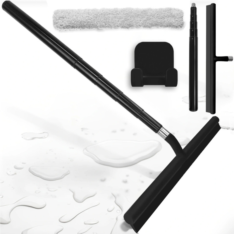 Household Glass Scraper for Cleaning Bathroom Windows, Multifunctional Extendable Water Scraper, Silicone Glass Scraper Household Glass Scraper for Cleaning Bathroom Windows, Multifunctional Extendable Water Scraper, Silicone Glass Scraper