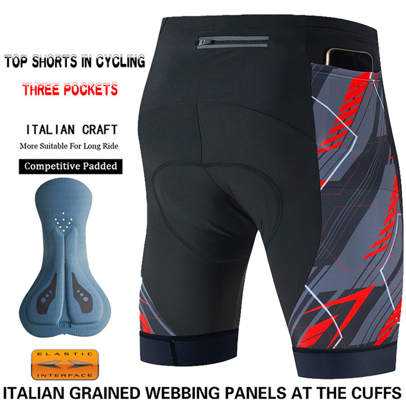Cycling Pants Three Pocket Men's Mountain Bike Road Bike Cycling Summer Non-slip Bicycle Strap Shorts Cycling Shorts