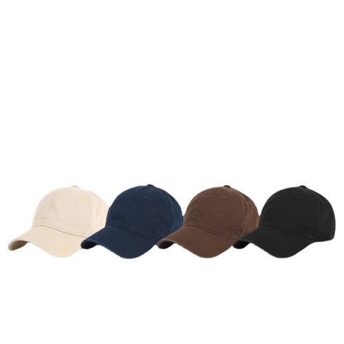 Cross-border baseball cap men's trendy brand solid color peaked cap autumn and winter large head circumference peaked cap ins trend high quality cap
