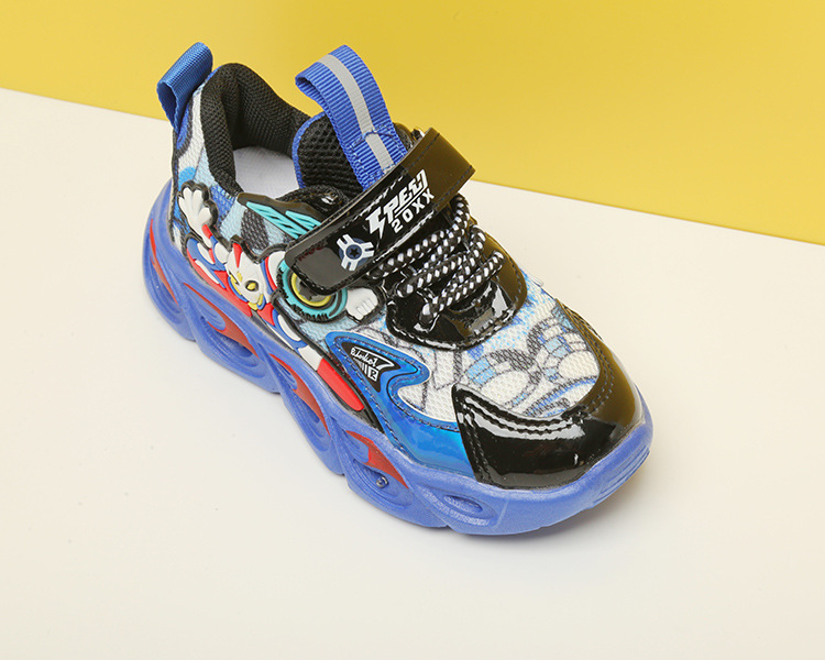 Tecknade barnsporter, små och medelstora kardborreband, lätta pojkskor, nya barnskor hösten 2022_voghion.com