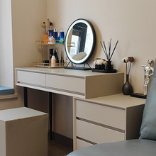 RI0T极简意式梳妆台简约现代实木小户型斗柜收纳一体多功能化妆桌
