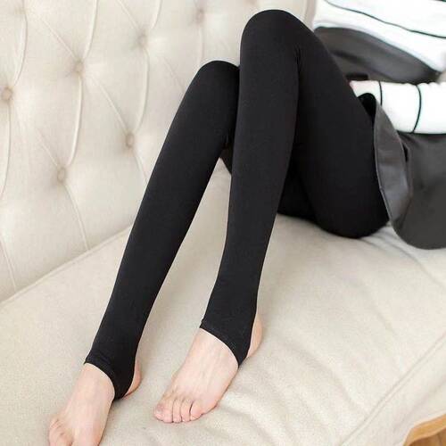 Spring/Autumn 120D Velvet Pantyhose for Women, Medium-to-Thick Silk Stockings—Tangle-Free, Highly Elastic, Black Color, Slimming Base-Layer Leggings