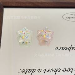 Diy饰品配件 烟花五角星醋酸板串珠发绳手链手机链包挂钥匙扣材料