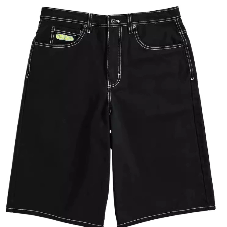 Скейтборд, джинсовая юбка-мини, шорты, летние брюки, средняя посадка, свободный крой, оверсайз