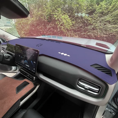 Car Center Console Sunshade, Heat | Günəş əleyhinə siperlik - titanium-3-dark-blue-with-embroidery