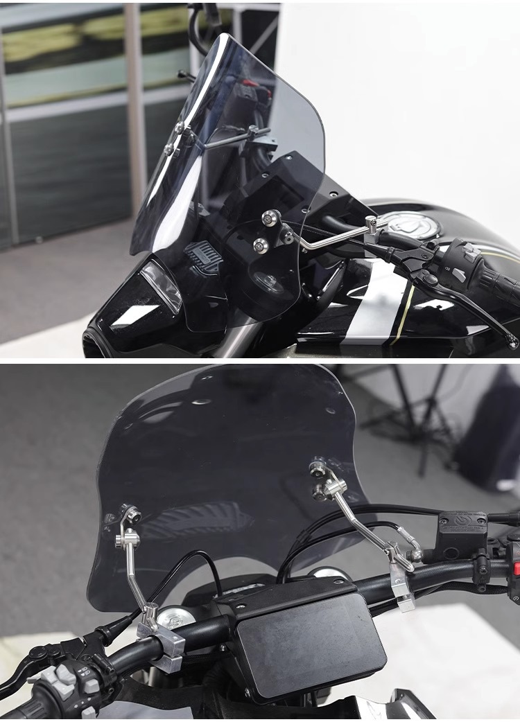 Jiche Wolf Windshield for Benda LFC700 Adjustable Height