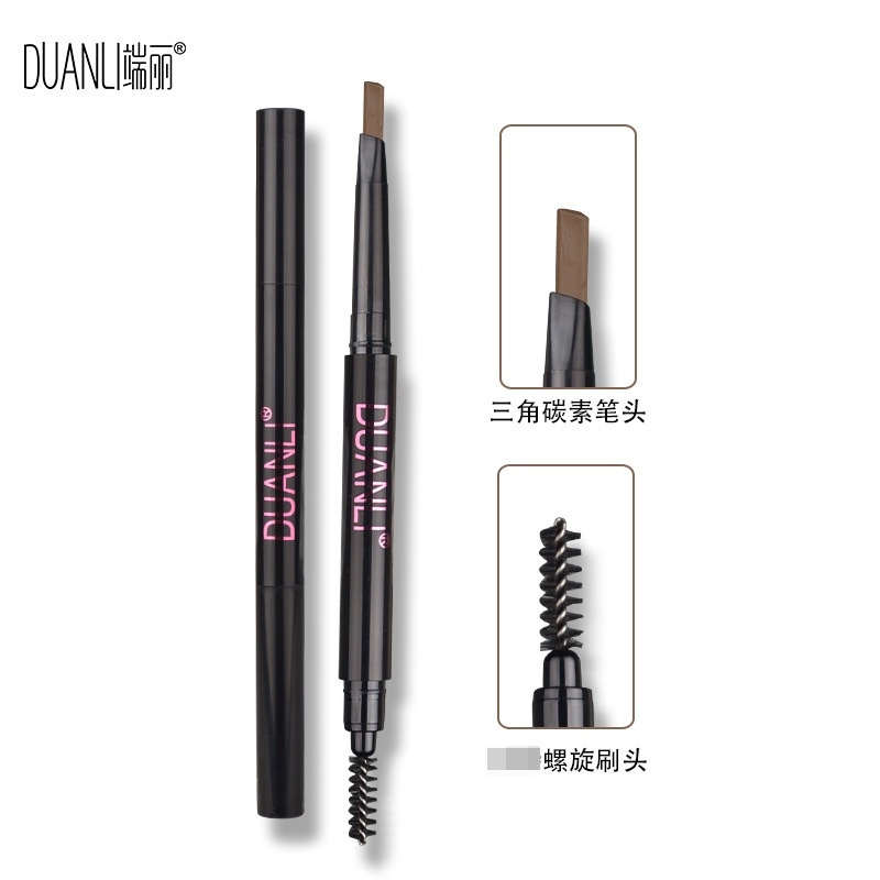 Waterproof sculpting double-sided triangular eyebrow pencil