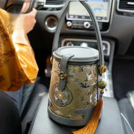 新中式水桶包包女新款小众设计中国风复古单肩斜挎手提包其他