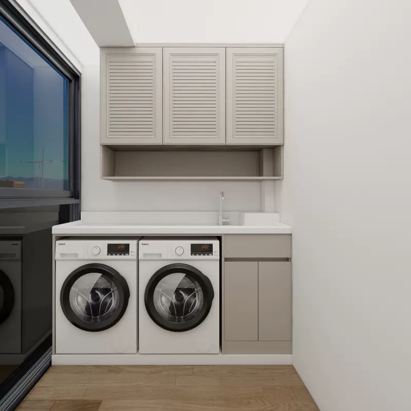 加厚全铝阳台柜定制 铝合金焊接整板蜂窝铝洗衣机柜 户外防晒铝柜