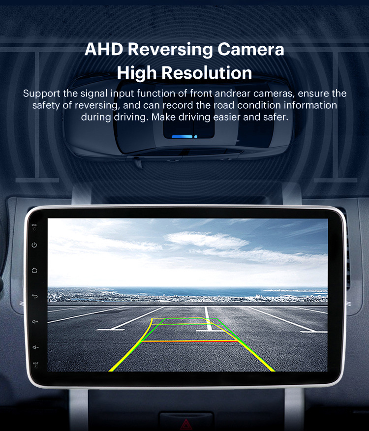 10.1inch Single Spindle 360 Rotating Shaking Head Screen Android Large Screen Central Control Navigation Car Radio Gps All-In-One