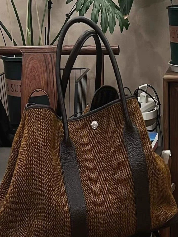 Capacious demi-season high quality one-shoulder bag, universal backpack