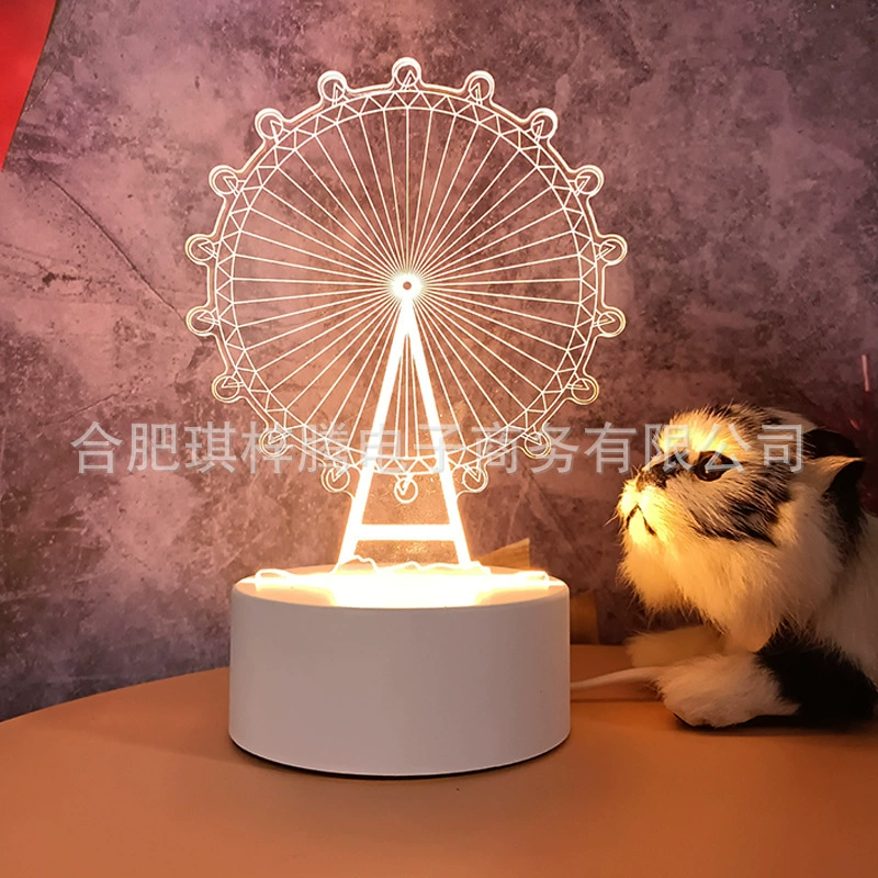 Ins Creative warm soft light bedside Creative Night Light Decoration Music Ack Lights 3D Night Light Wholesale